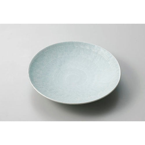 534-00233 青白磁銀彩トチリ7.5寸皿