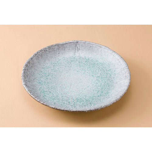 501-00235 青釉 9号丸皿