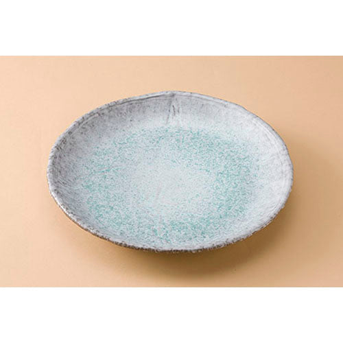 501-00236 青釉 10号丸皿