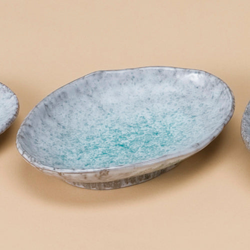 501-00263 青釉6.5号小判皿