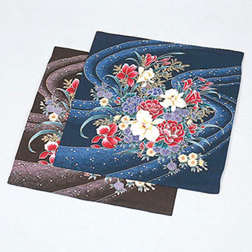 座布団カバー「流水花絵」