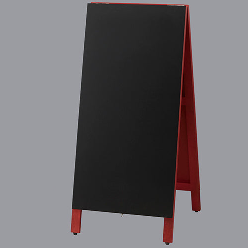162-10028 両面スタンド黒板赤枠MCTB-95