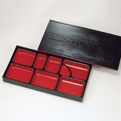 300-24014 尺7松花堂 E仕切 朱天黒