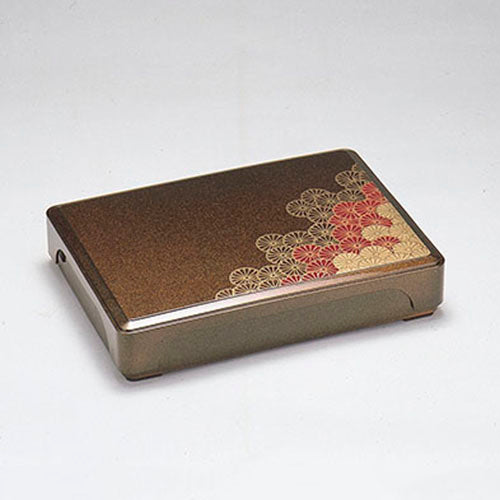 310-17121 尺2角長箱膳 パール京菊<仕切付>