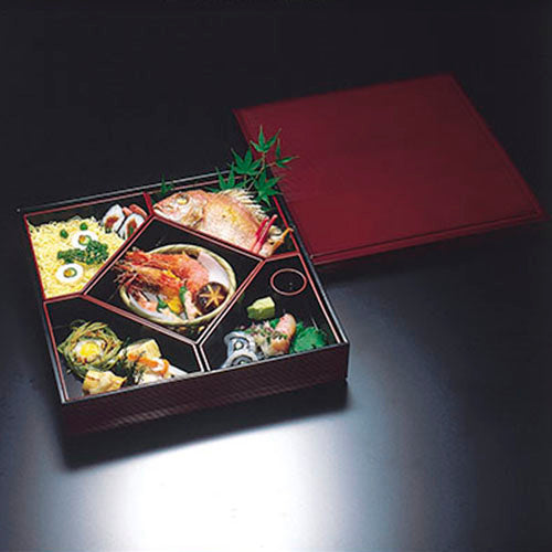 310-28012 四角仕切 黒天朱