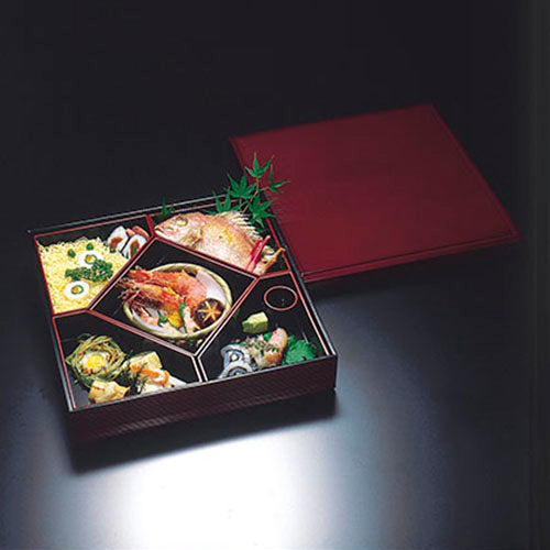 310-28022 三角仕切 黒天朱