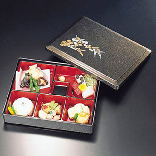 320-44241 桃山弁当 パール萩<5つ仕切付>