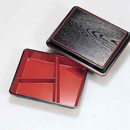 320-49122 広隆弁当 黒内朱 耐熱