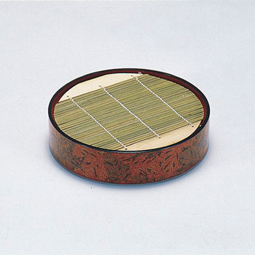 390-13011 丸ざる 朱木の葉