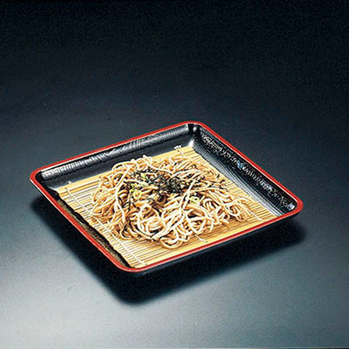 390-71011 角平皿 黒天朱