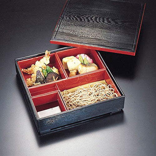 300-41541 8.5寸松華堂<正角仕切2個、L型角長仕切(汁千代口付)付>