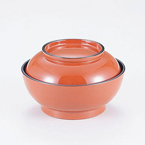 4寸菓子椀 朱天黒内黒