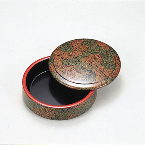 400-20028 7寸丸桶 蓋 グリーン木の葉