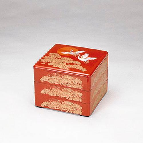 重箱 7寸朱日の出鶴