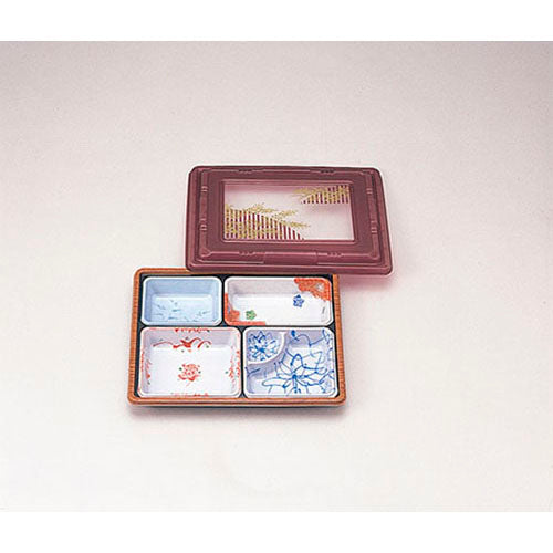 101-10070 弁当容器 T-90パールワイン蓋<200個セット>