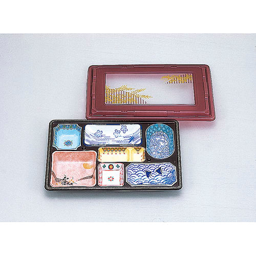 101-10075 弁当容器 T-130-Bパールワイン蓋<100個セット>