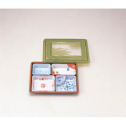 101-10071 弁当容器 T-90パールグリーン蓋<200個セット>