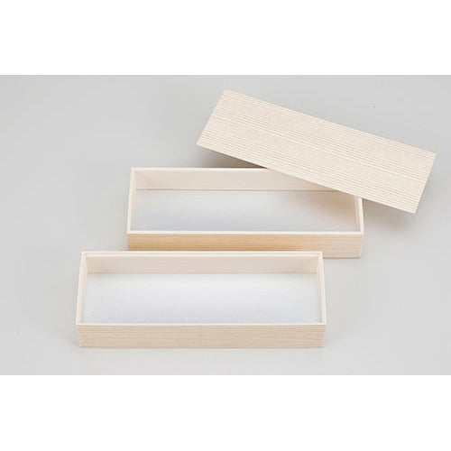 127-10021 杉木目うなぎ二段蓋セット<147セット入>