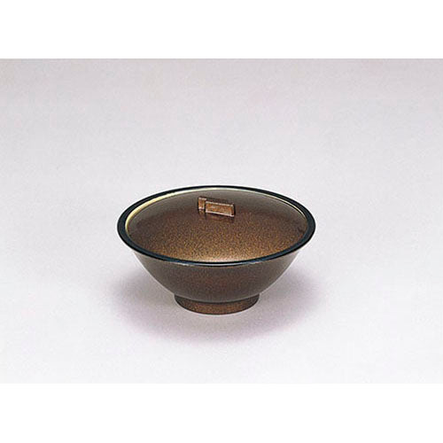 440-46021 すり鉢型蓋物 金パール内クリーム