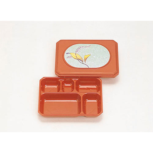 115-10009 弁当容器 副食 朱、りんどう