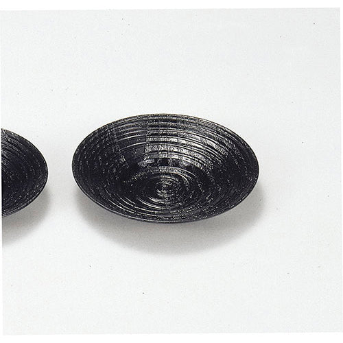 465-48014 4寸乱筋茶托 黒