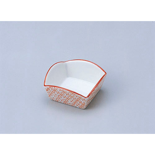 610-31060 正角天半月赤絵格珍味