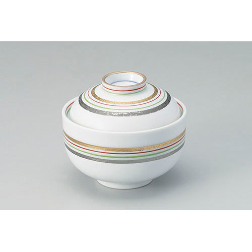 707-10336 銀彩ライン小蓋物