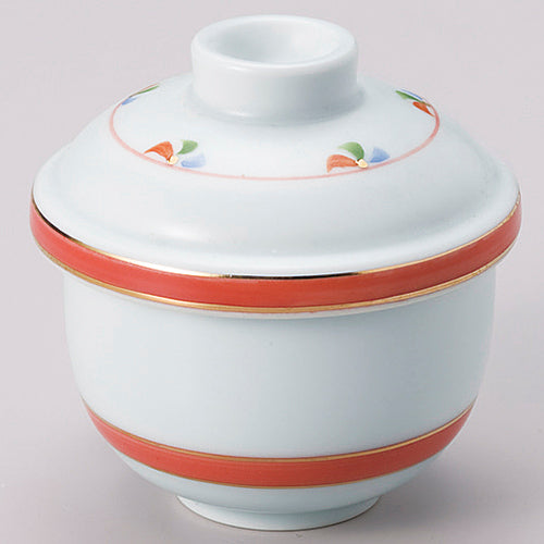 707-10418 赤巻木の葉むし碗