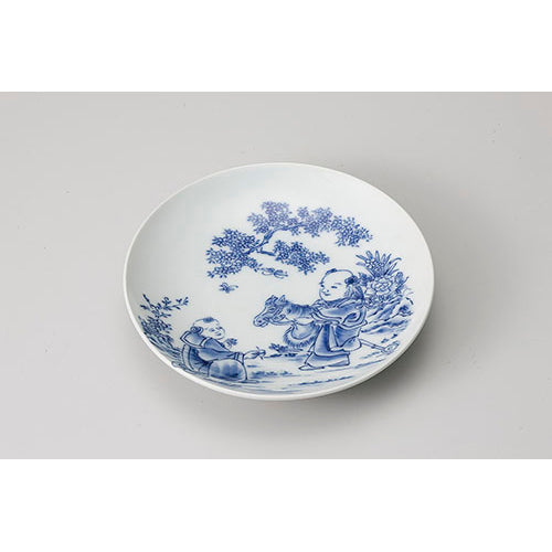 075-29 唐人6寸丸皿
