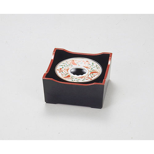 475-43014 万歴灰皿枠 黒天朱