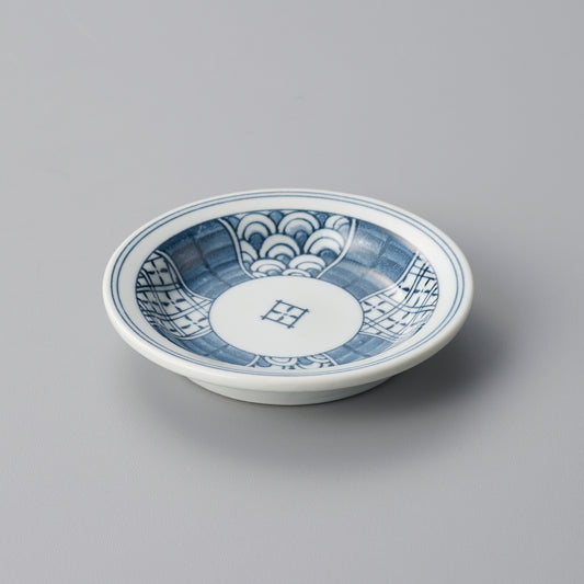 000-731　間取祥瑞柄小皿