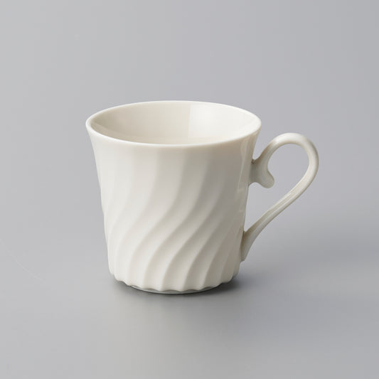 005-4　ウェーブホワイトマグカップ