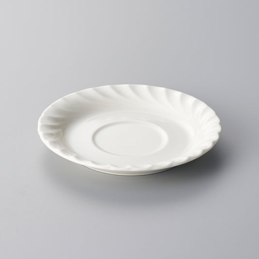 005-7　ウェーブホワイト受皿