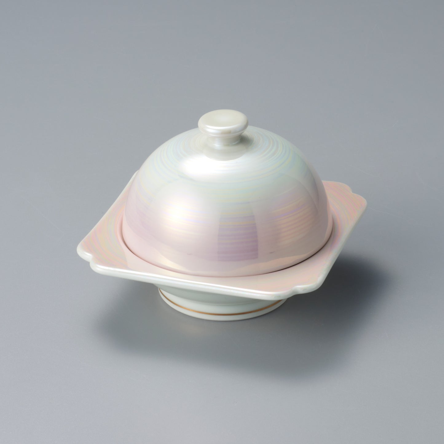 077-67　有明ドーム形蓋物　小