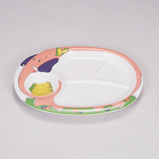 105-10007　お子様ランチプレート　ゾウ