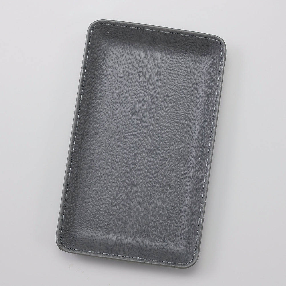 木目柄合皮キャッシュトレイ CR-101