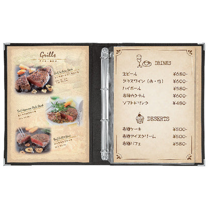 メニューブック　BOLD BINDER ABW
