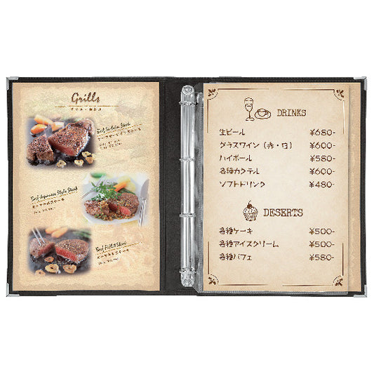 メニューブック　BOLD BINDER ABW
