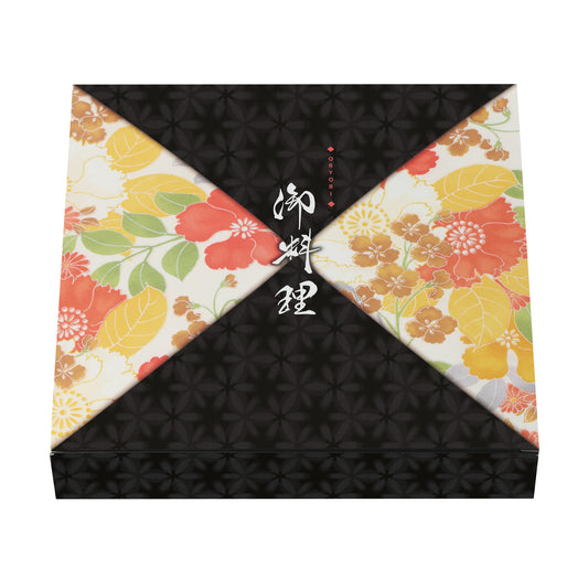 弁当容器　70-70黒椿(ワンピース)<300個入>