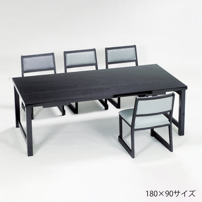 H型脚　8本脚兼用机　幕板なし　ハードグリーン乾漆