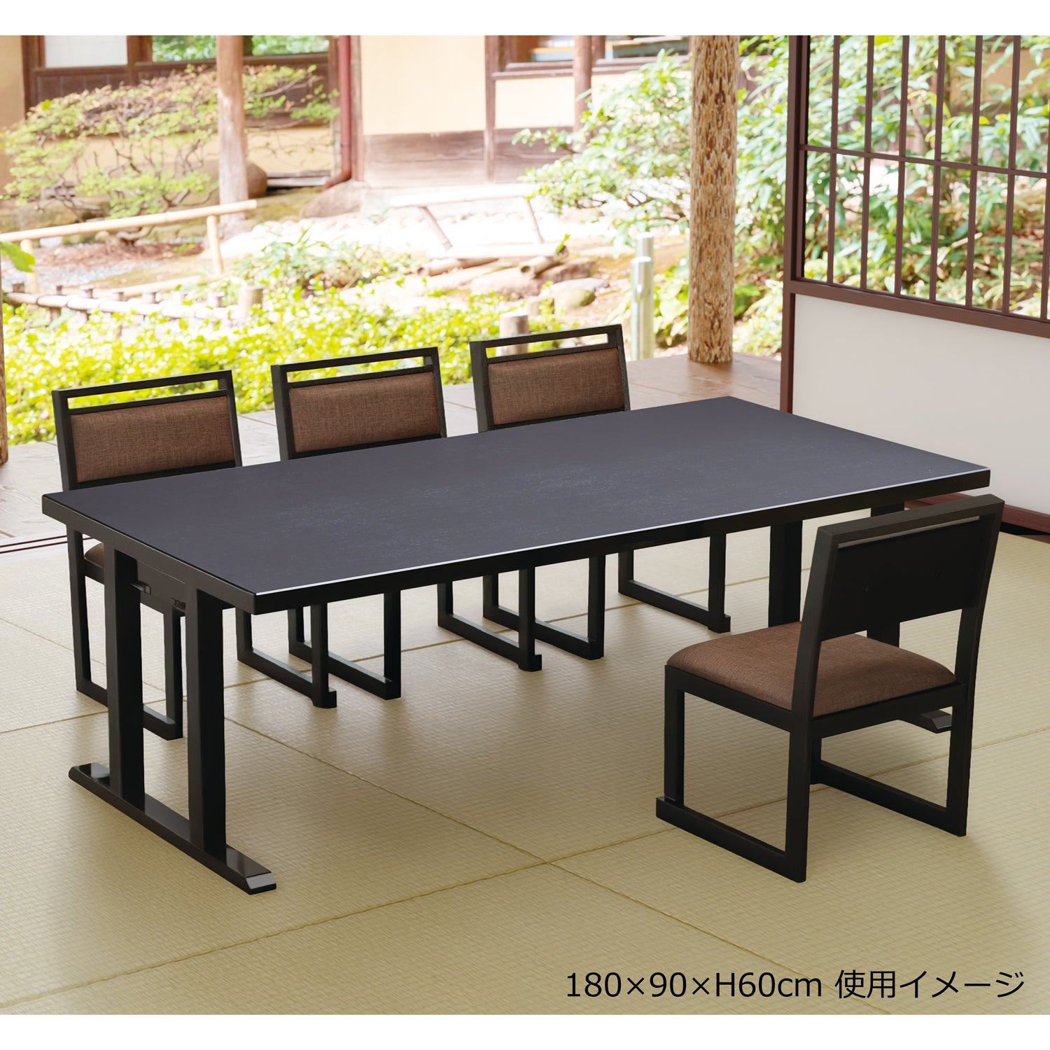 スタイリッシュ脚型 軽量8本脚兼用机 幕板なし ハード朱乾漆 – TOTAL