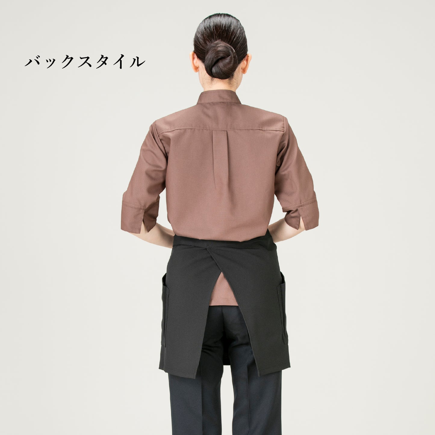 186-46050　エプロン　ブラック