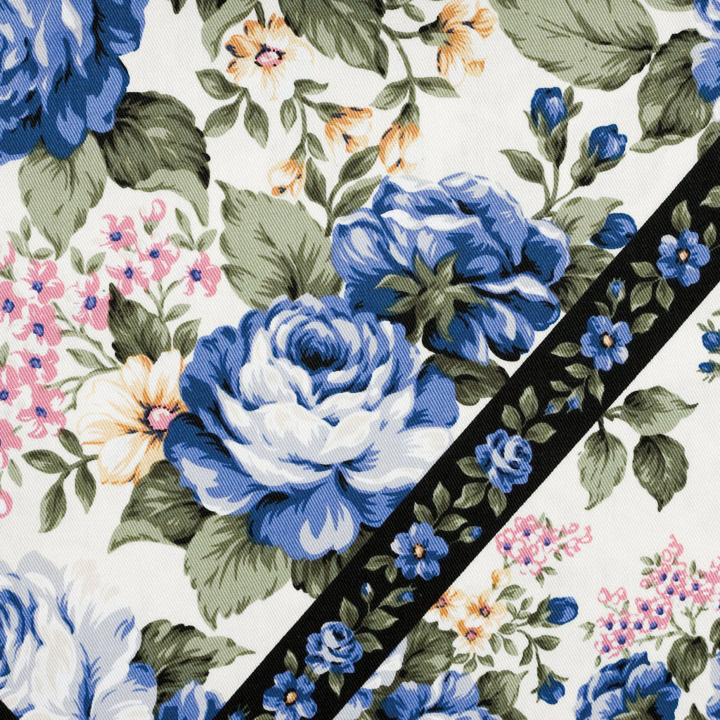座布団カバー「黒菱花」