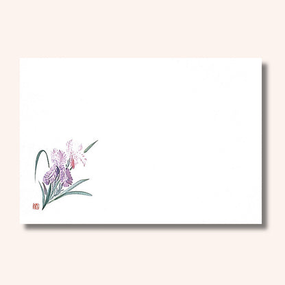 192-10130　尺3雲竜和紙マット　花菖蒲 (5・6月)