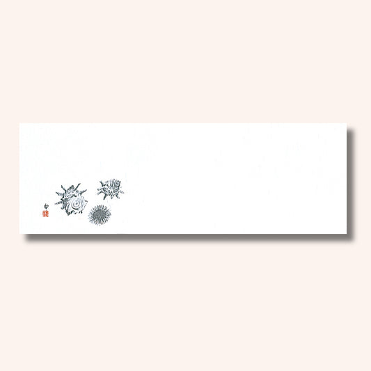 192-20007　箸置雲竜和紙マット　さざえ (オールシーズン)