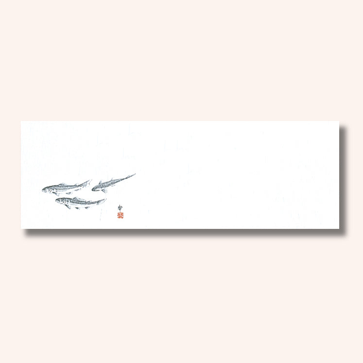 192-20009　箸置雲竜和紙マット　鮎 (オールシーズン)