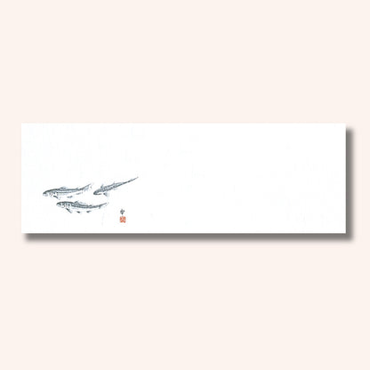 192-20009　箸置雲竜和紙マット　鮎 (オールシーズン)