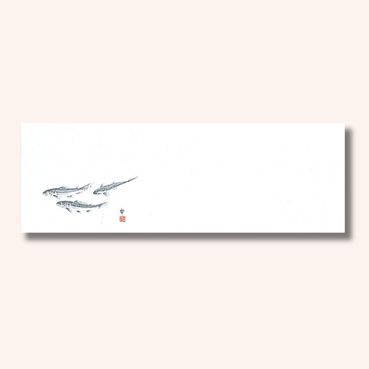 192-20009　箸置雲竜和紙マット　鮎 (オールシーズン)