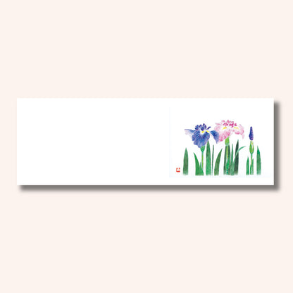 192-20044　箸置雲竜和紙マット　新花菖蒲 (5・6月)