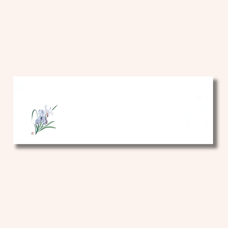 192-20124　箸置雲竜和紙マット　花菖蒲 (5・6月)